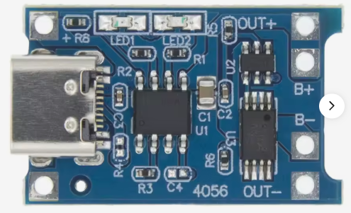 TP4056 USB-C lithium battery charging and protection module