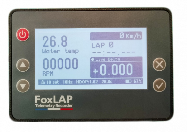 FoxLAP Lap Timer - complete unit